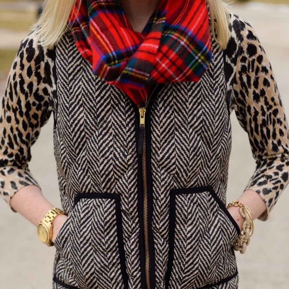 J. Crew Herringbone Excursion Vest